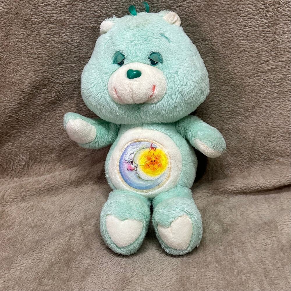 Vintage Care Bear Bedtime Bear Mint Green 1983